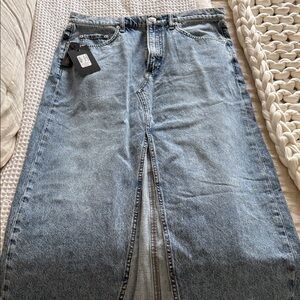 Rag & Bone Light Blue Denim Skirt